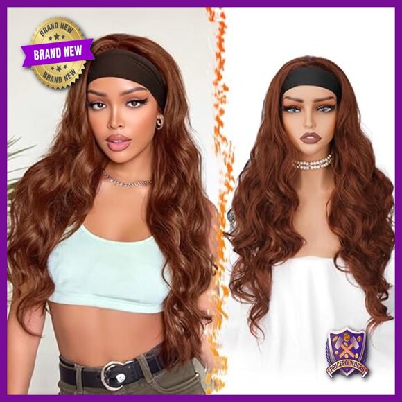 Human Hair Clip-In Bangs with Body Wave Headband Wig main image 2